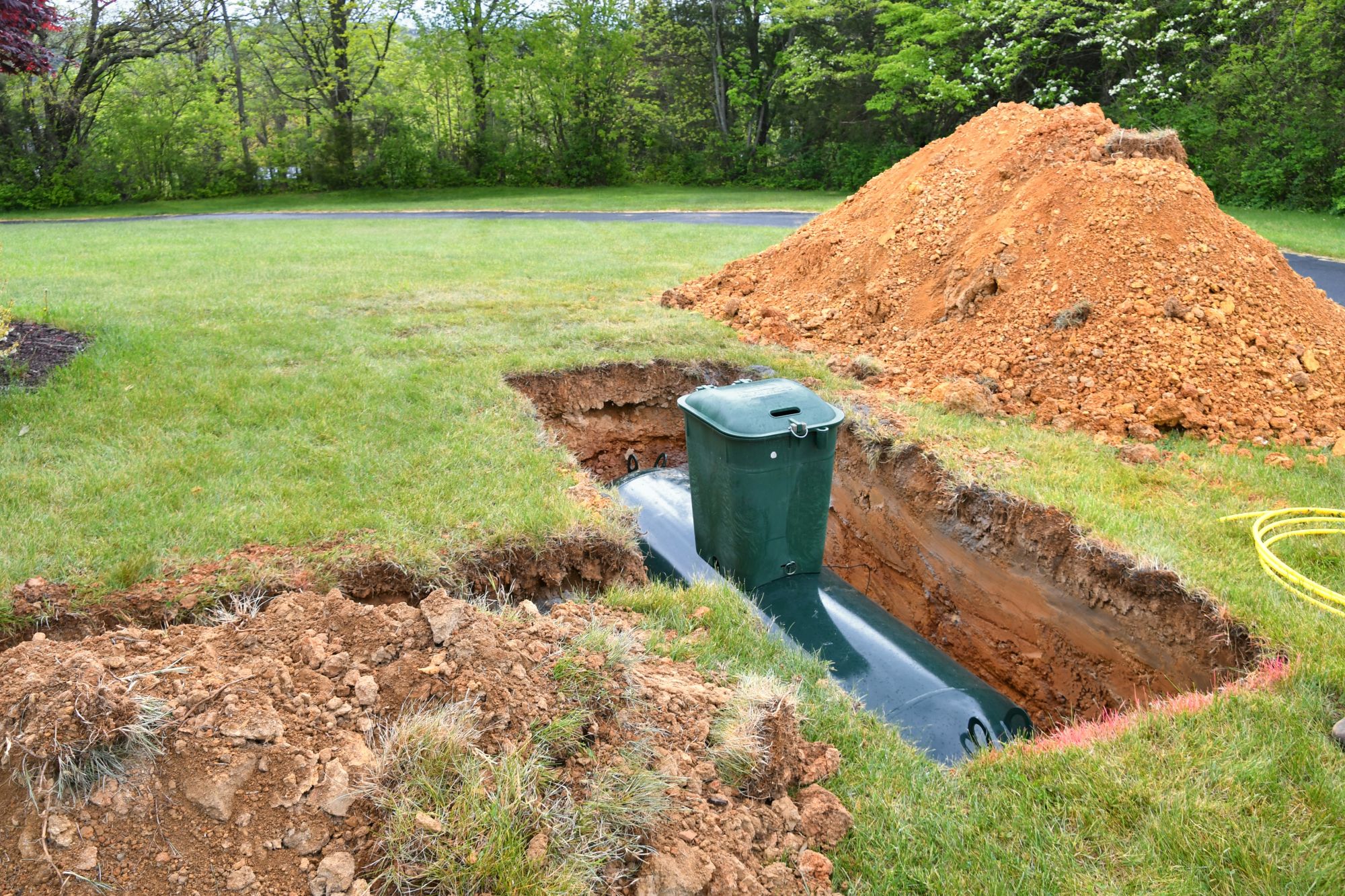 Residential septic system serving a Orando property